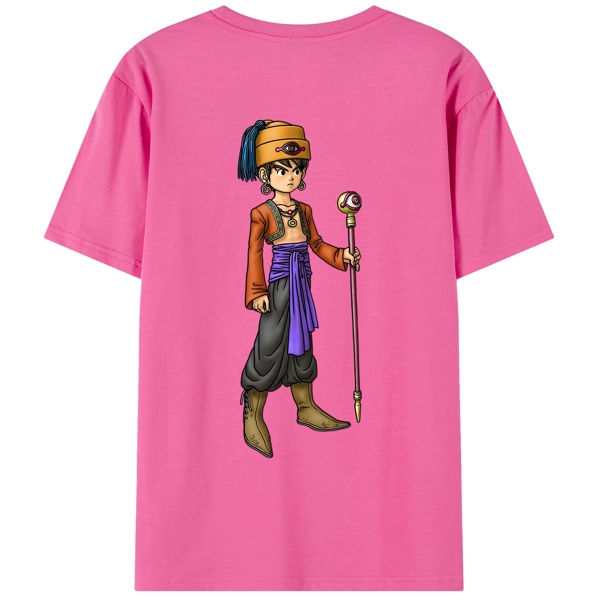 （画像用） ドラゴンクエスト Doragon Kuesuto Dragon Quest レディース半袖Tシャツ(バックプリント)